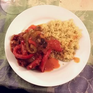 Mediterranean Chicken with pine nut cous cous