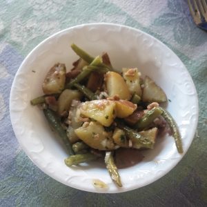 Sweet & Sour Green Beans and Potato salad